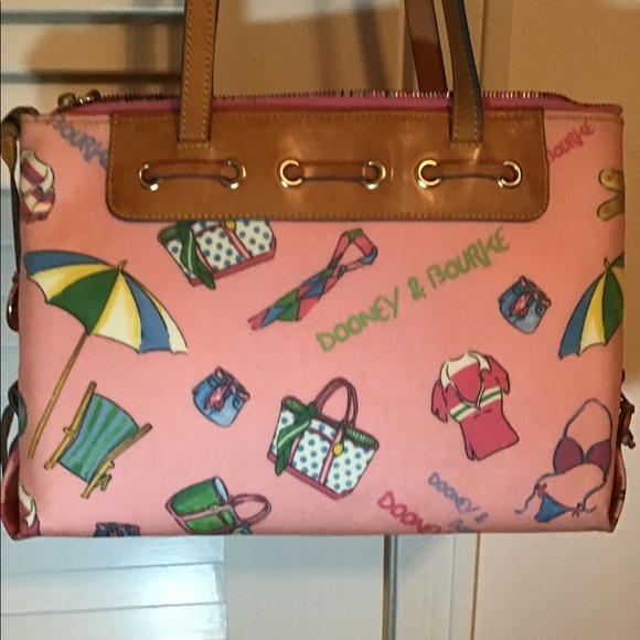 Vintage Dooney & Bourke Beach Themed Handbag - Picture 2 of 16
